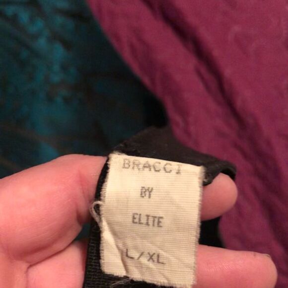 Tux  green & black vest L/ XL adjustable at neck and back- Vintage 90’s /Y2K - Picture 3 of 4